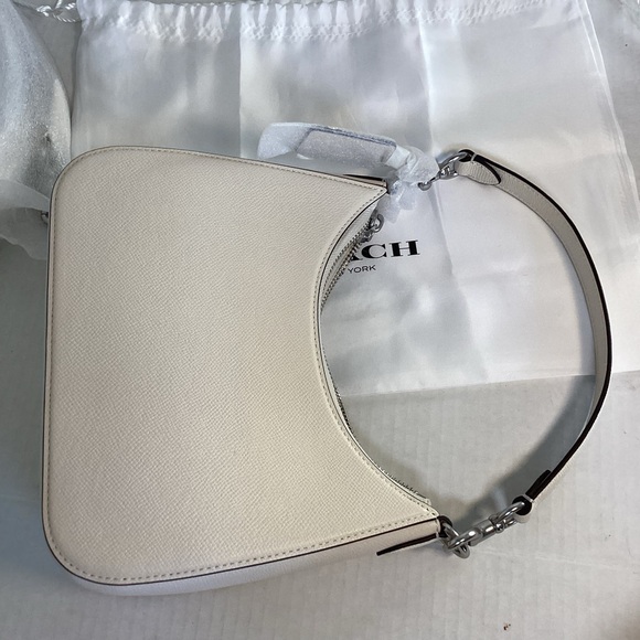 NWT Coach White Leather Hobo Crossbody Shoulder bag - Picture 11 of 13